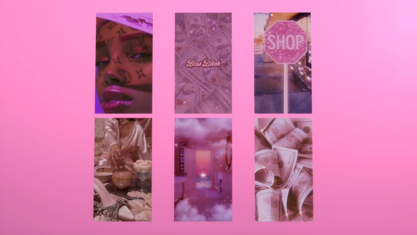 ⚡ Baddie Pink Vibes Posters Sims 4 CC