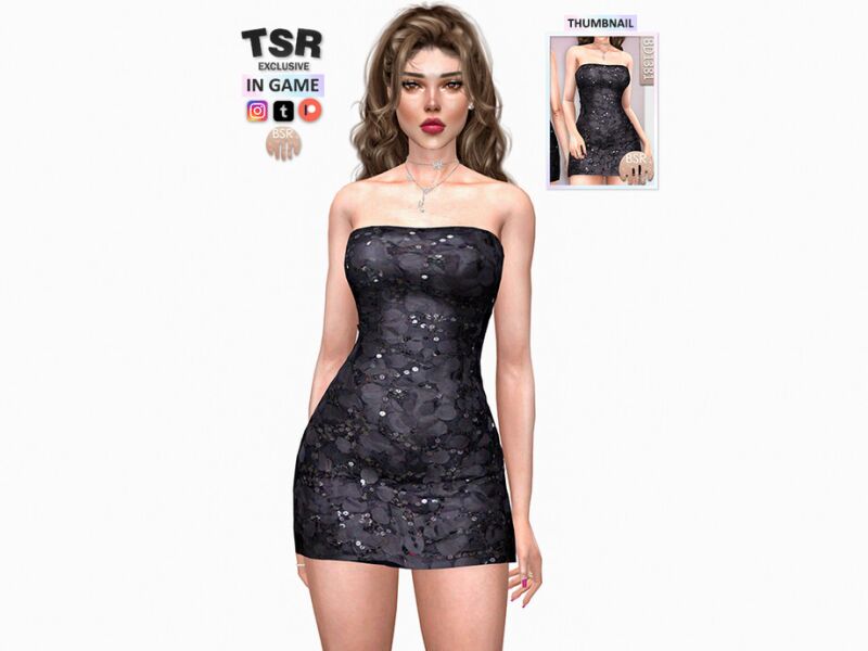 sims 4 cc bandeau dress bd1381 by busra tr 2