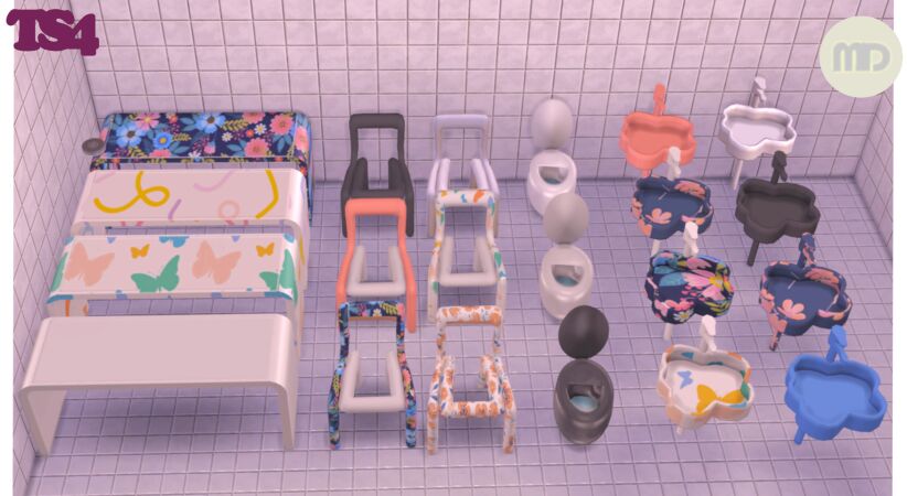 sims 4 cc bathroom set by mimidarling 3