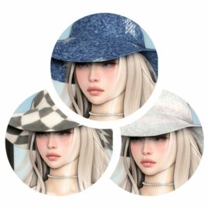 Stylish Beach Hat by Deepmoon Sims 4 CC