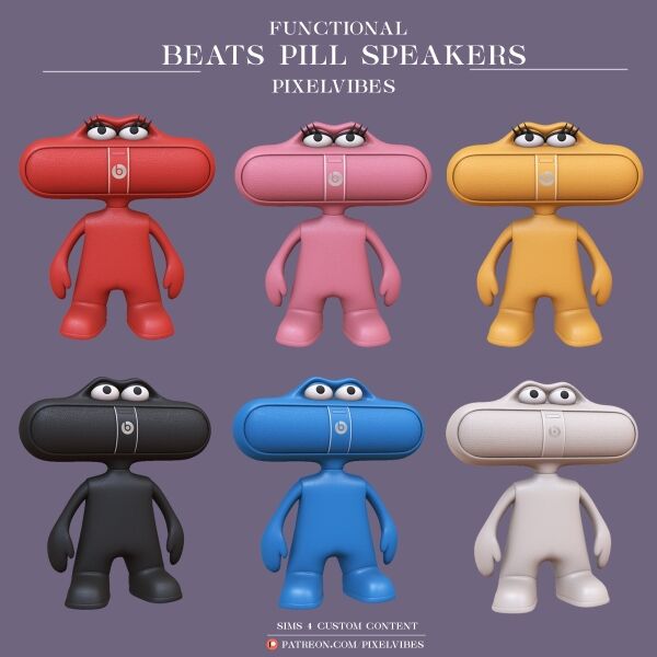 Beats Pill Speakers Sims 4 CC