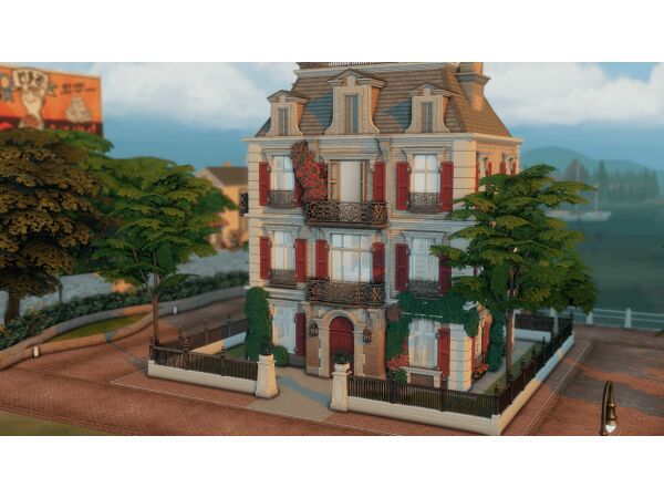 Stunning Red Townhouse by Bojanasimsyt Sims 4 CC