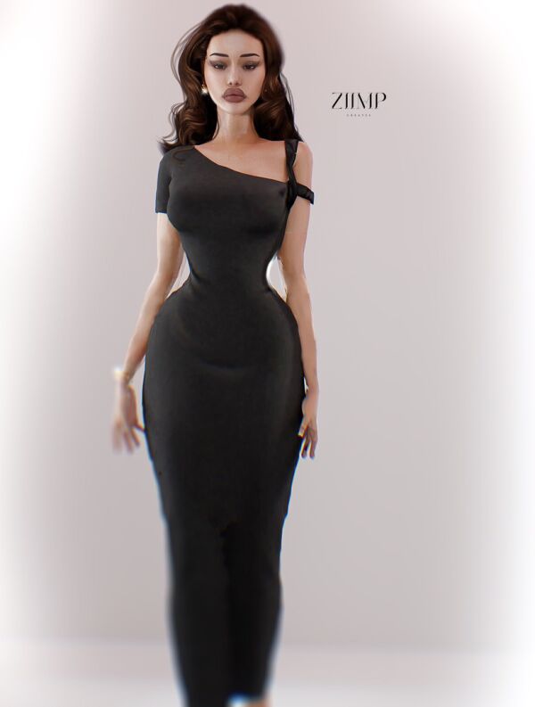 Bella Dress By Ziimp Sims 4 CC