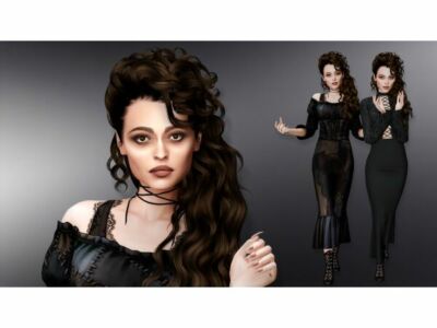 Bellatrix Lestrange By Jolea Sims 4 CC