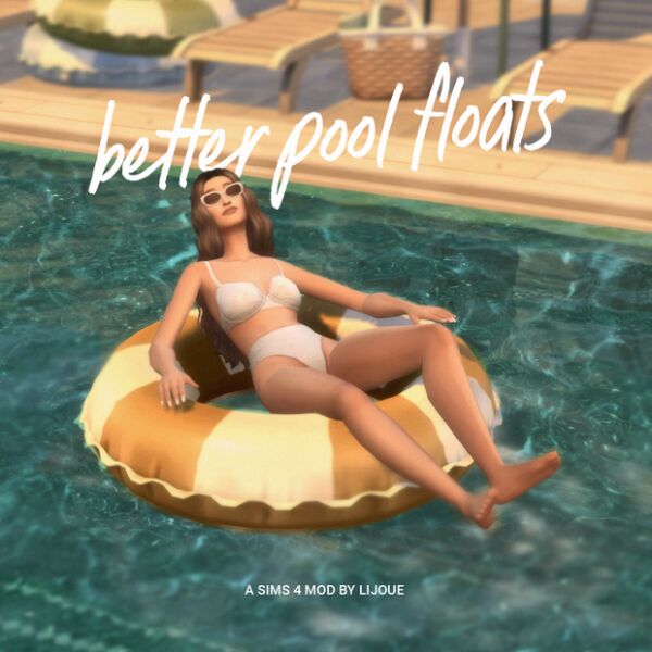 Better Pool Floats By Lijoue Sims 4 CC