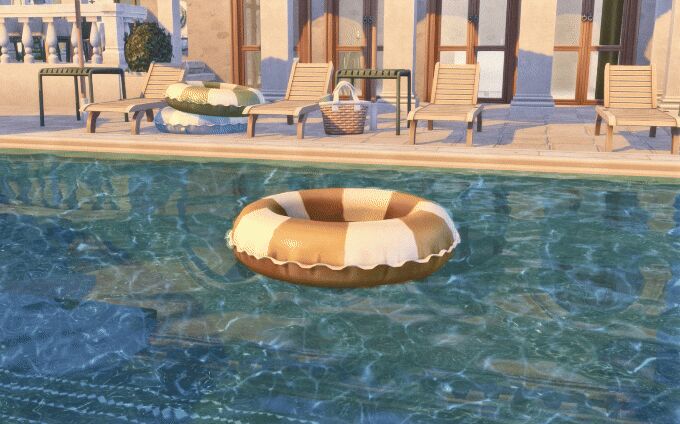 sims 4 cc better pool floats by lijoue 2