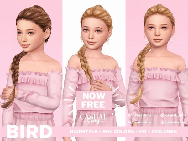 Bird Hair by Casualsims Sims 4 CC