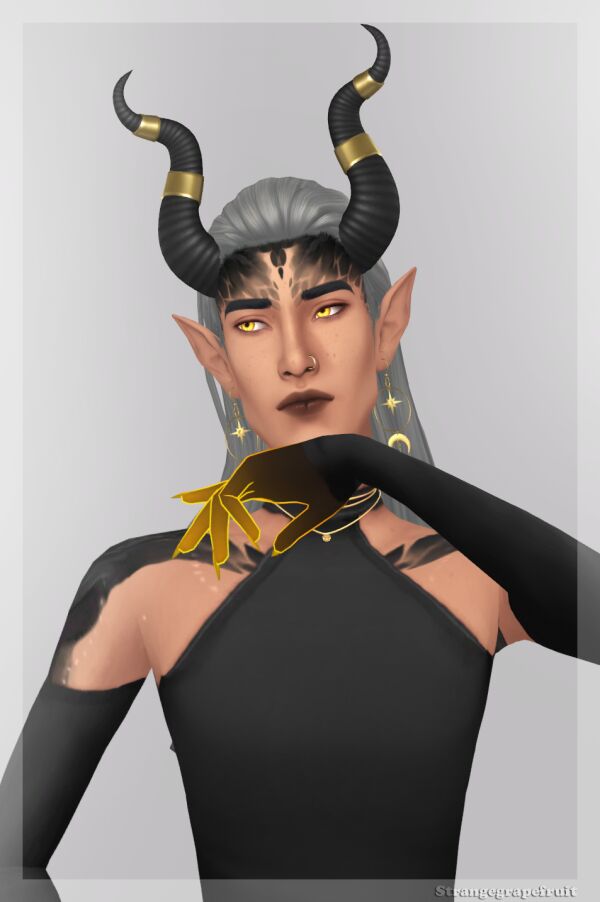 Blazing Horns By Strangegrapefruit Sims 4 CC