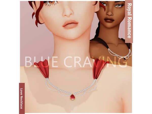 sims 4 cc blue craving royal devotion necklace 2