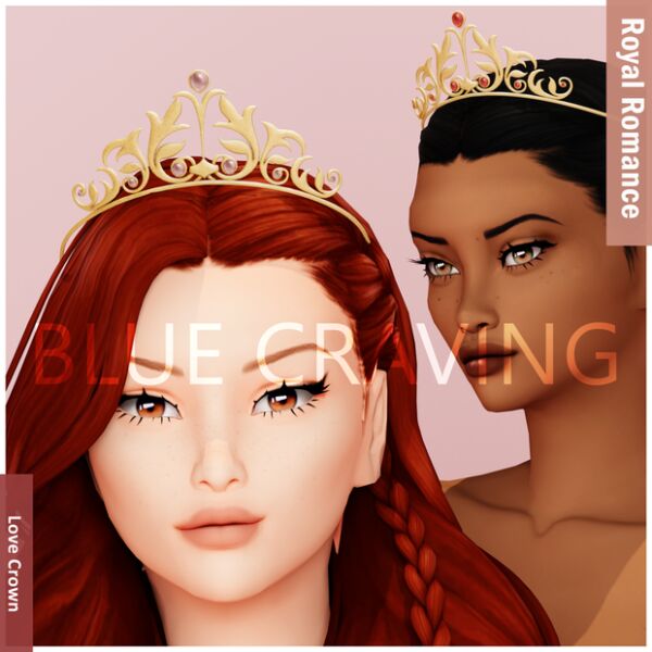 Blue Craving – Royal Love Crown Sims 4 CC