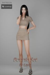 Bonnie SET – Stylish Skirt by Layla Sims 4 CC