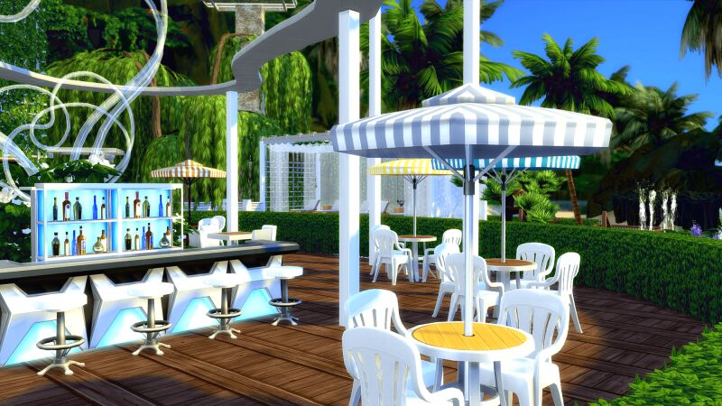 sims 4 cc breath beach cafe no cc 10