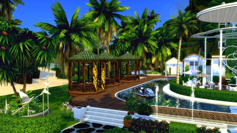 sims 4 cc breath beach cafe no cc 5