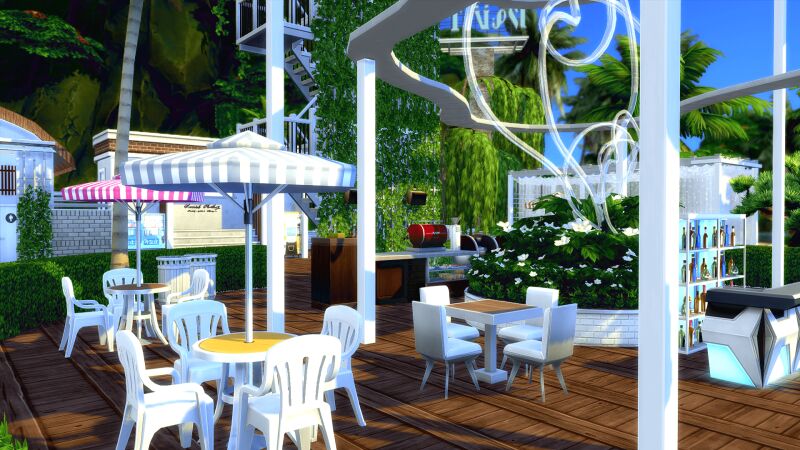 sims 4 cc breath beach cafe no cc 9