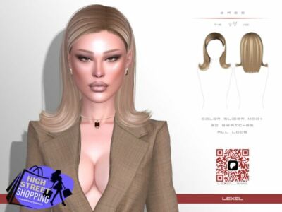 Bree – Stunning Adult Hairstyle for Sims Sims 4 CC