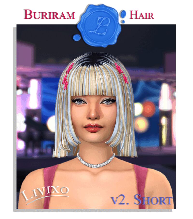 sims 4 cc buriram hairs by livixo 2