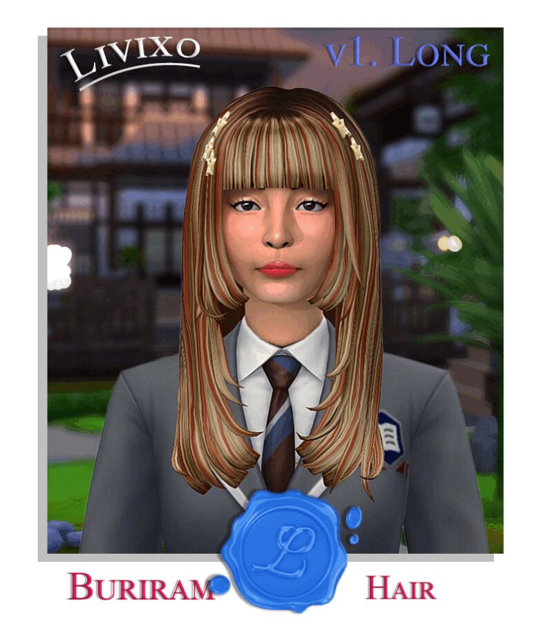 sims 4 cc buriram hairs by livixo 3