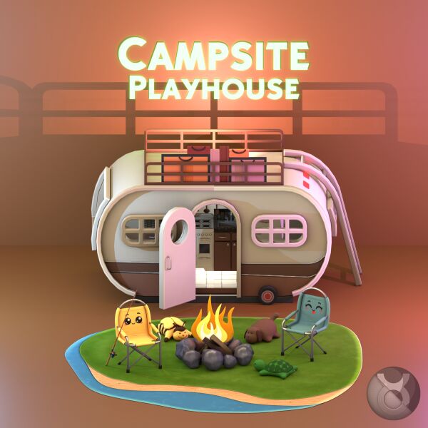 Campsite Playhouse by Taurus Design Sims 4 CC