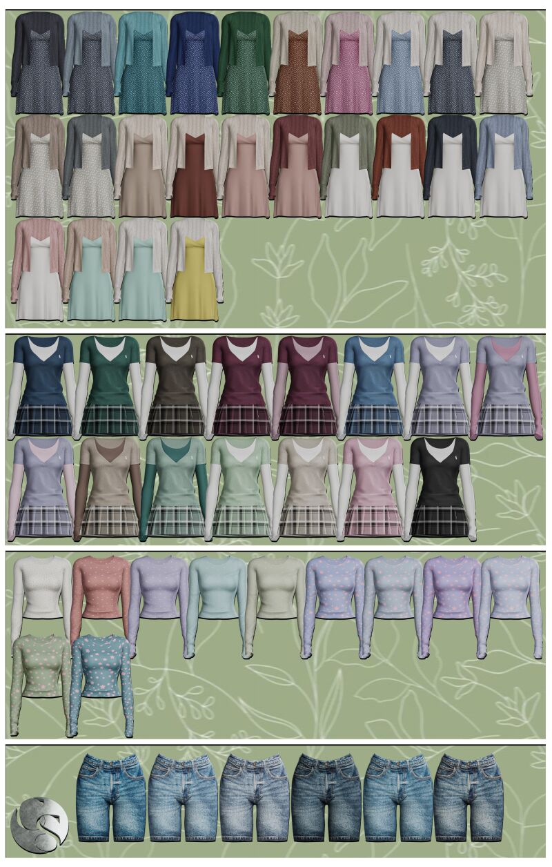 sims 4 cc camuflaje sweet simple collection 2