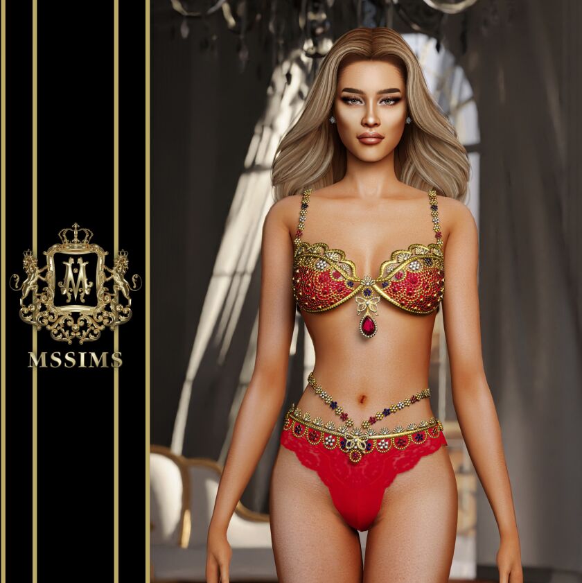 sims 4 cc candice bikini 2