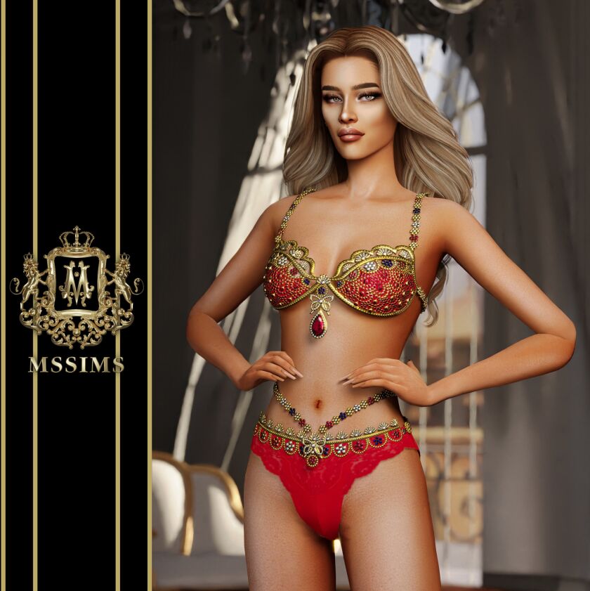 sims 4 cc candice bikini 3