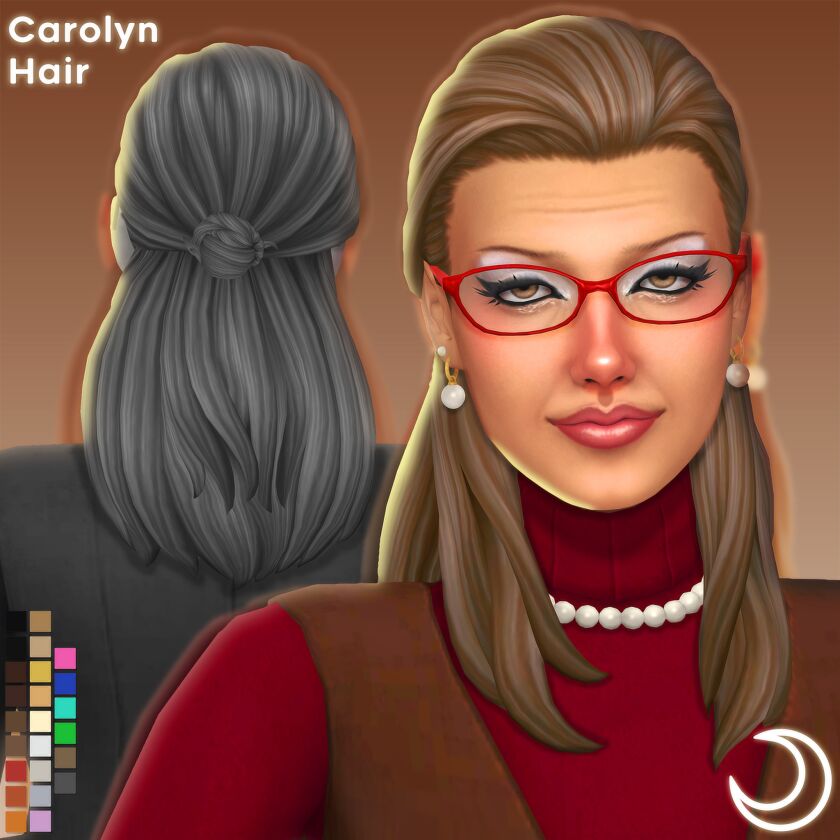 Carolyn Hair By Imvikai Sims 4 CC