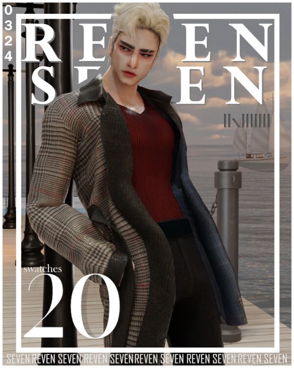 Stylish Casual Medium Trench Coat Sims 4 CC