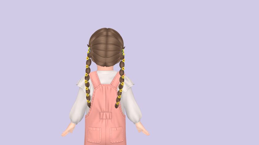 sims 4 cc cecilia hair 6