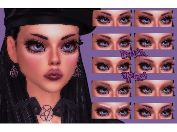 Cemelss Dehlia Eyebrows Sims 4 CC