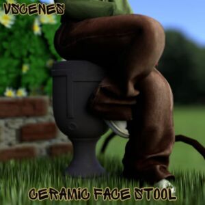 Ceramic Face Stool: A Unique Blender Mesh Sims 4 CC