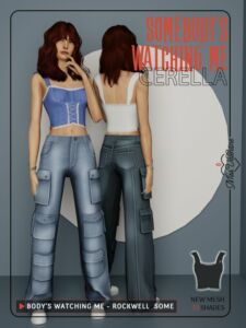 Cerella Top By Miss.Valentine Sims 4 CC