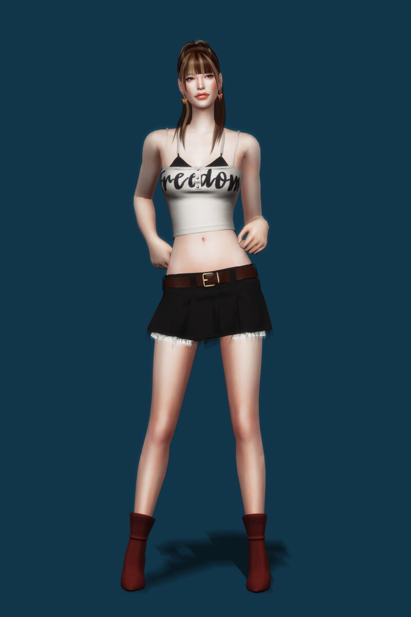 sims 4 cc chain crop top · bootcut jeans by gorilla gorilla gorilla 3