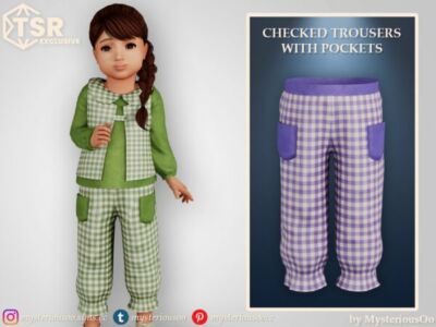 Checked Trousers With Pockets Sims 4 CC