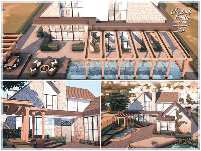 sims 4 cc chestnut family home no cc by moniamay72 4