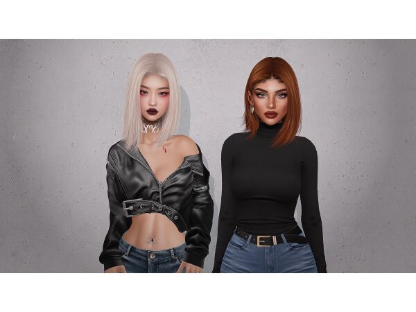 Chiquita Hairstyle Set by Doux Sims 4 CC