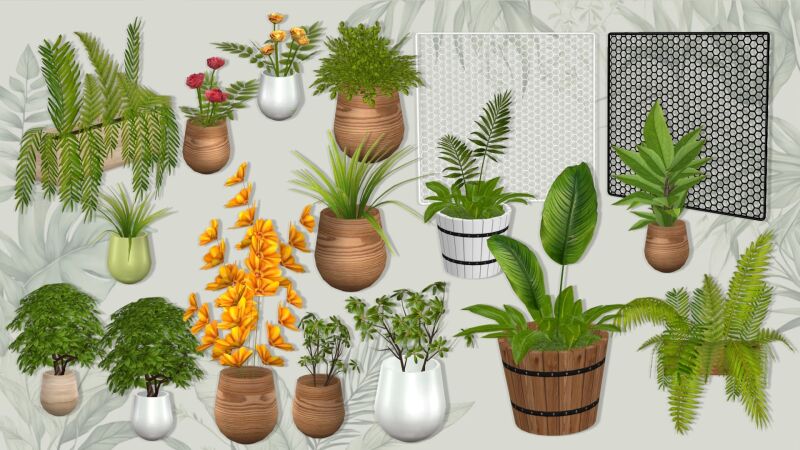 sims 4 cc chlorophyll plants by simcredible 3