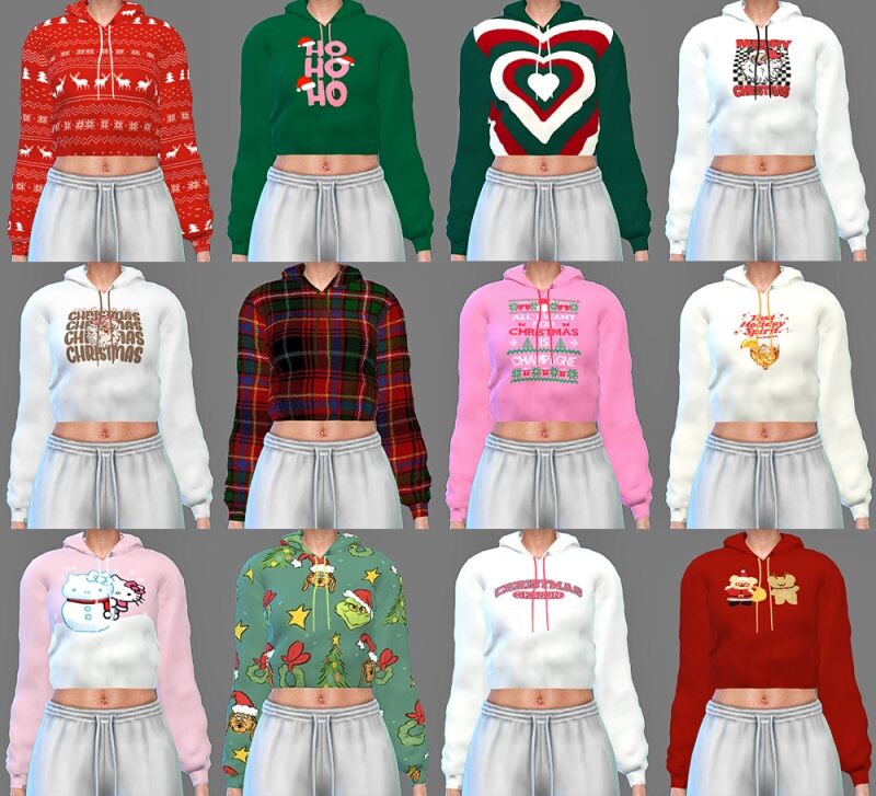 sims 4 cc christmas hoodies 2