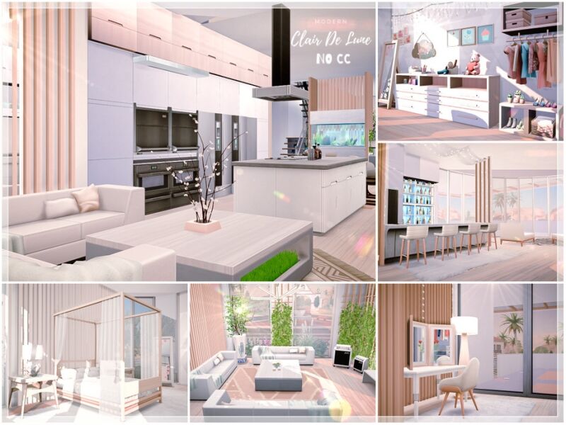 sims 4 cc clair de lune modern no cc 8