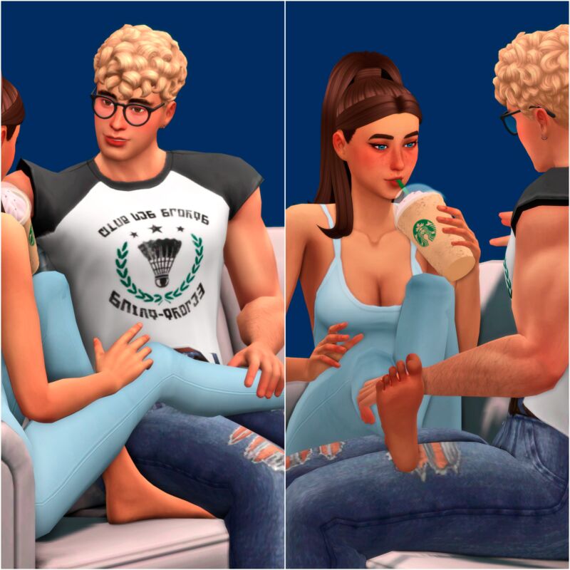 sims 4 cc coffee and chat pose pack by siyabsimmer 4