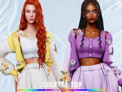 Discover the Colette Top by Brsims Sims 4 CC