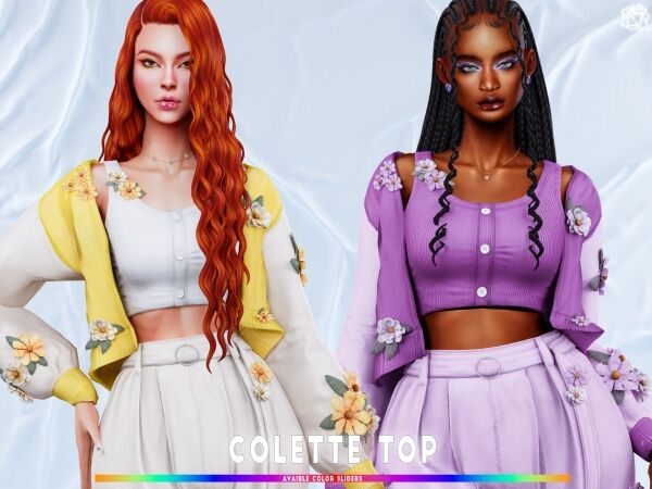 Discover the Colette Top by Brsims Sims 4 CC