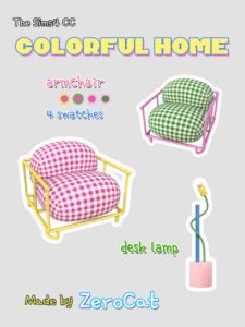 Colorful Home Furniture Sims 4 CC