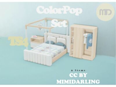 Colorpop SET By Mimidarling Sims 4 CC