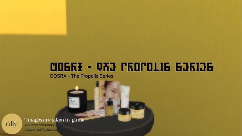 sims 4 cc cosrx the propolis series by copperdailey 2