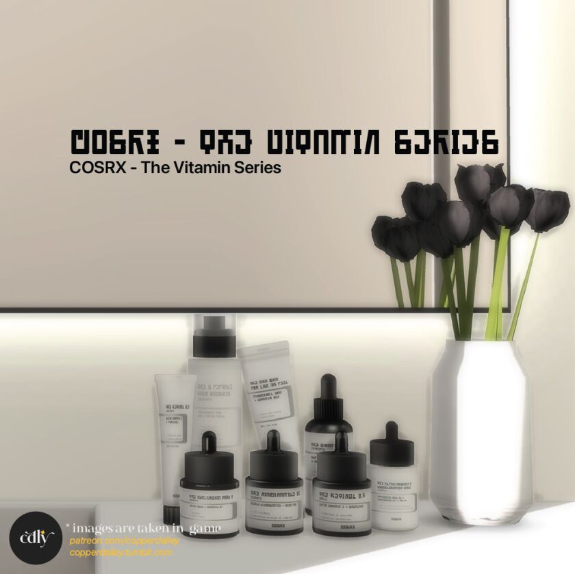 sims 4 cc cosrx the vitamin series 2