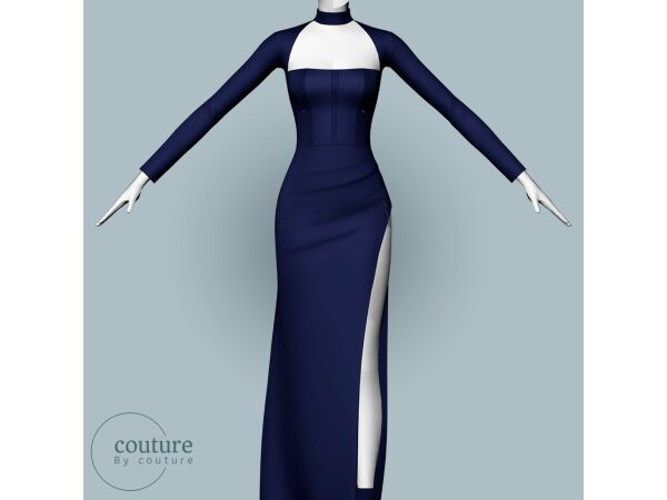 sims 4 cc couture dress n150 by bycouture 3