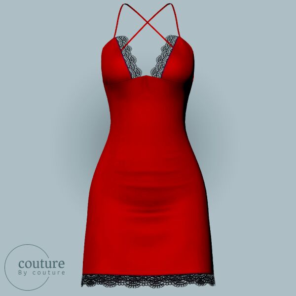 Stunning Couture Dress N151 by Bycouture Sims 4 CC