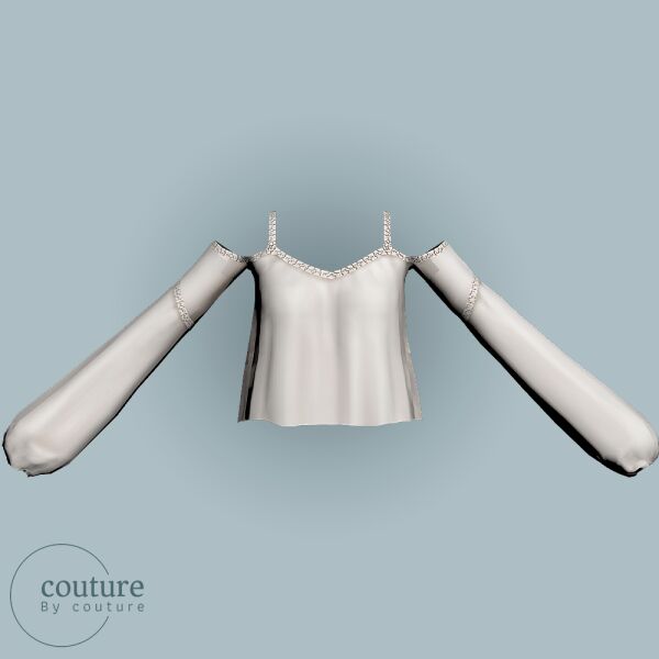 Couture Top N78 by Bycouture Sims 4 CC