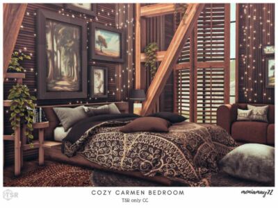 Cozy Carmen Bedroom TSR Only CC Sims 4 CC