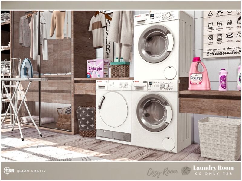 sims 4 cc cozy laundry room 2